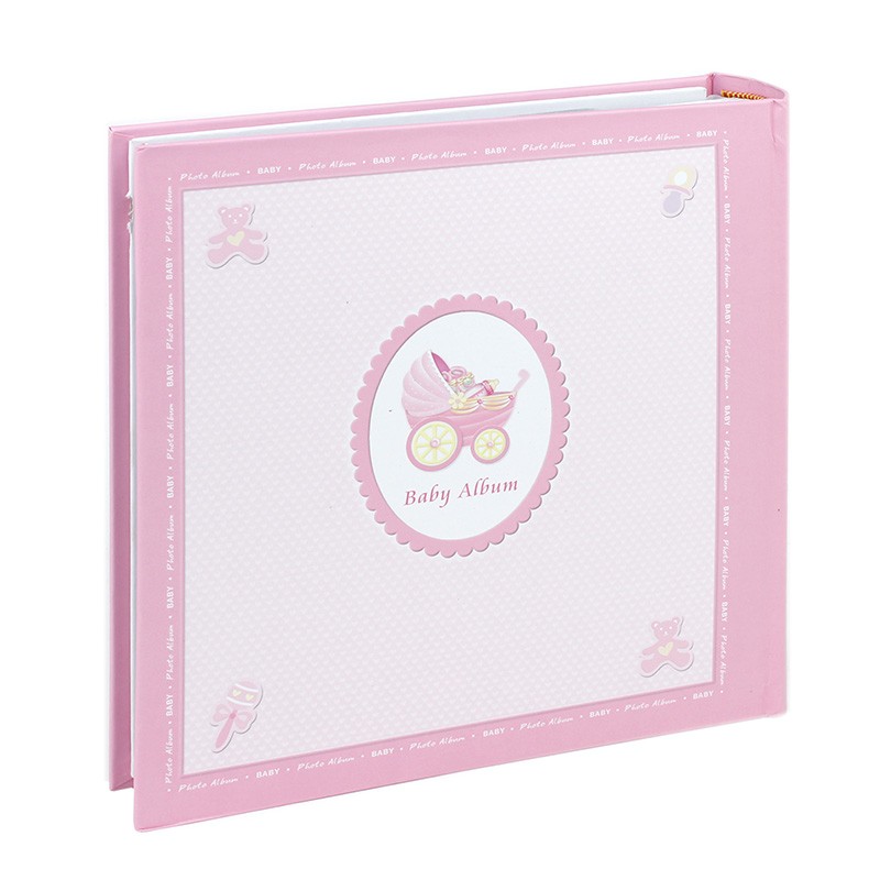 Album foto Baby personalizabil, 200 poze, 10x15, amprente bebelus, cutie Roz - imagine 9