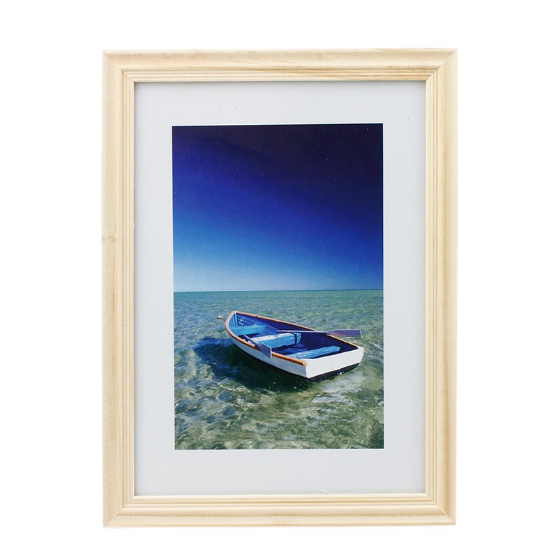 Rama foto Ocean Boat, 13×18 cm, lemn, aspect vintage, de birou Maro inchis 13x18