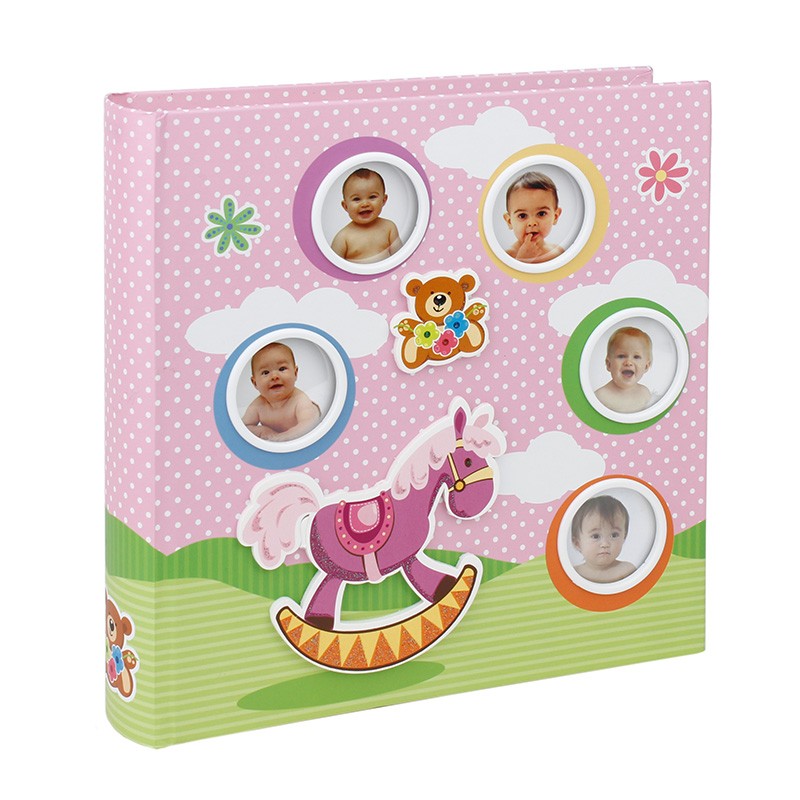Album foto Kids Toys, personalizabil, 200 poze 10x15 cm, slip-in, notite Roz - imagine 5
