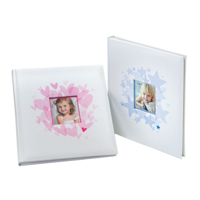 Album foto Baby’s Middle, 60 pagini, personalizabil, pergament, 29×32 cm Roz