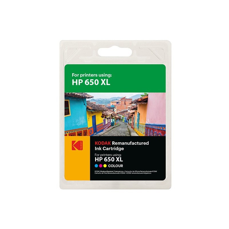 Cartus inkjet original Kodak, compatibil cu HP 650 XL, Tricolor, 18 ml, Premium Kodak cartuseria.ro imagine 2022