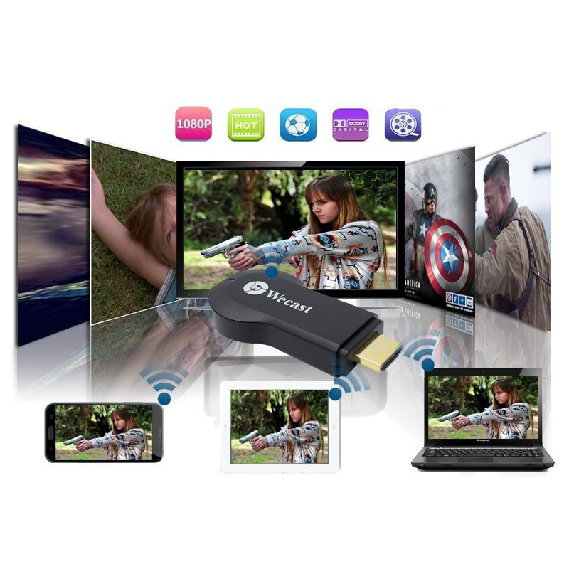 Streaming player HDMI Wecast Wi-Fi, Dual Core 2 Ghz DDR3, full HD Airmirror, DLNA, Airplay cartuseria.ro imagine 2022 depozituldepapetarie.ro