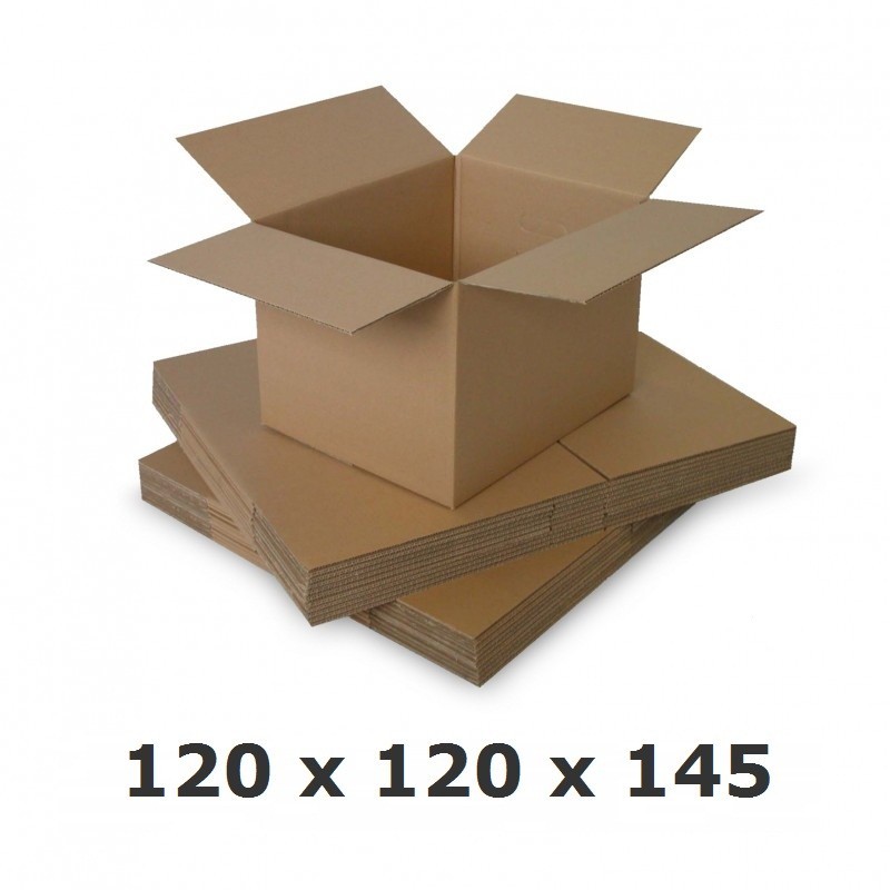 Cutie carton 120x120x145, natur, 5 straturi CO5, 690 g/mp cartuseria.ro
