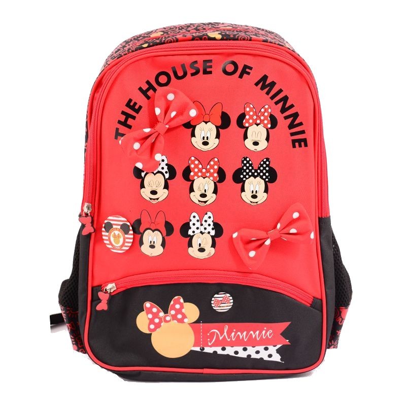 Ghiozdan Minnie Mouse Red, clasele 1-4, impermeabil, separator interior 1-4