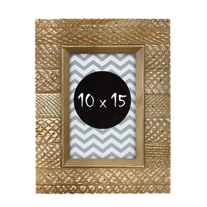 Rama foto Agnes 10x15 din lemn texturat Alb - imagine 8