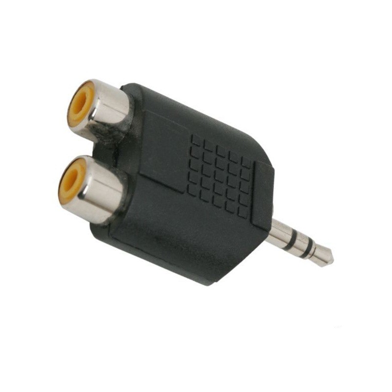 Adaptor audio stereo Jack 3.5 mm, 2 prize RCA cartuseria.ro imagine 2022 cartile.ro
