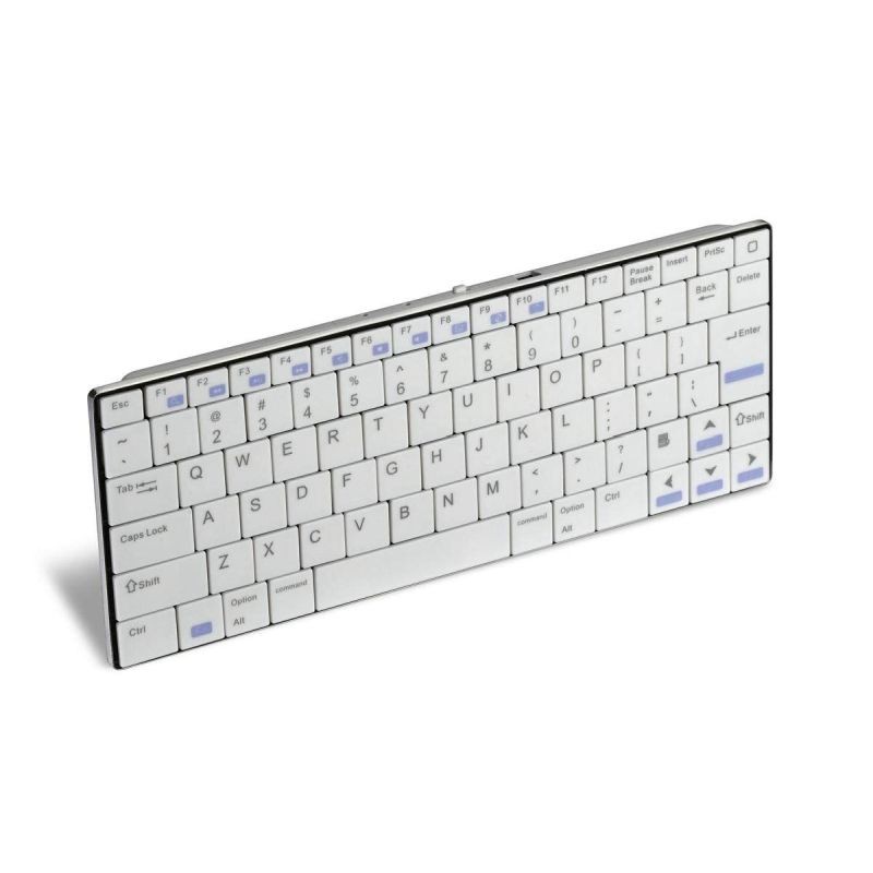 Mini tastatura bluetooth Rii ultra slim 5.8 mm Alb - imagine 13