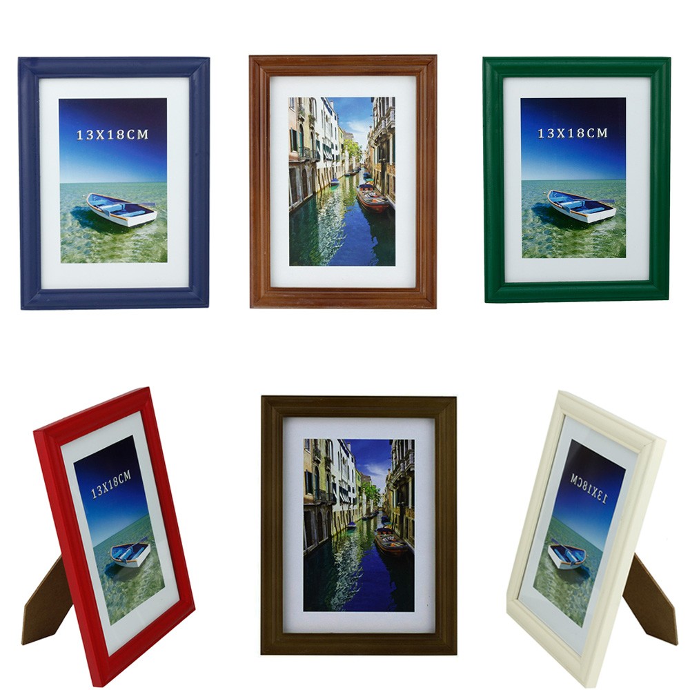 Rama foto Green Ocean, format 13×18 cm, cadru lemn, suport birou Wenghe