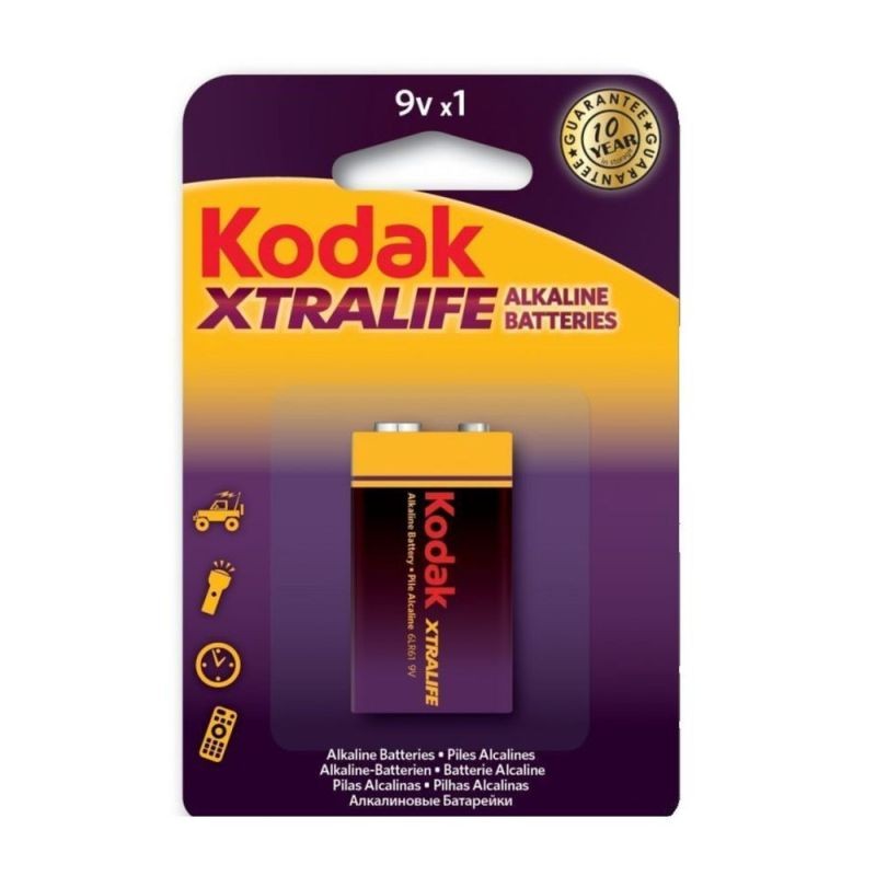 Baterie alcalina 9V 6LR61 Kodak Xtralife 6LR61