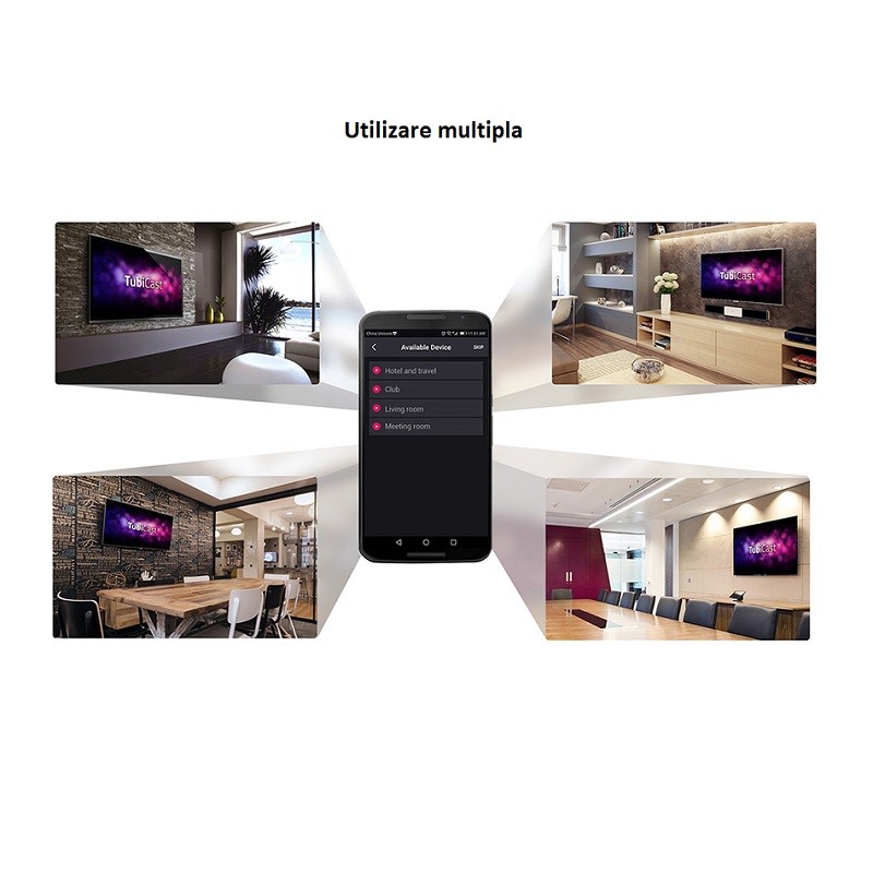 Media player TUBICAST, Full HD, Android, HDMI, Wi-FI, 16-bit 1Gb DDR2 DRAM/ 128MB - imagine 10