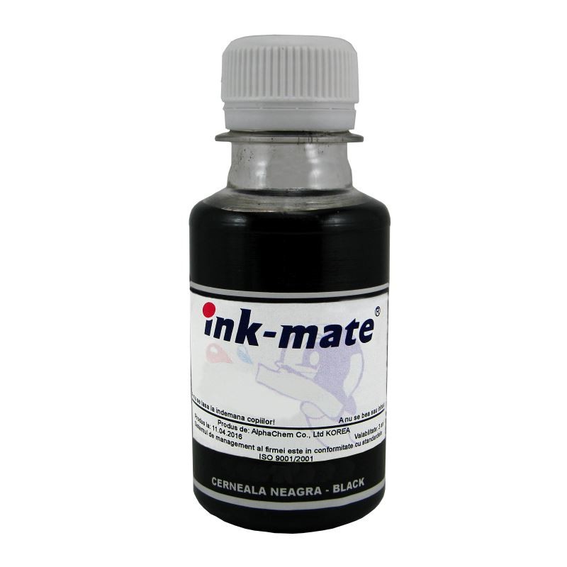 Cerneala compatibila refill GI-490BK pentru imprimante Canon, pigment Black 100 ml cartuseria.ro