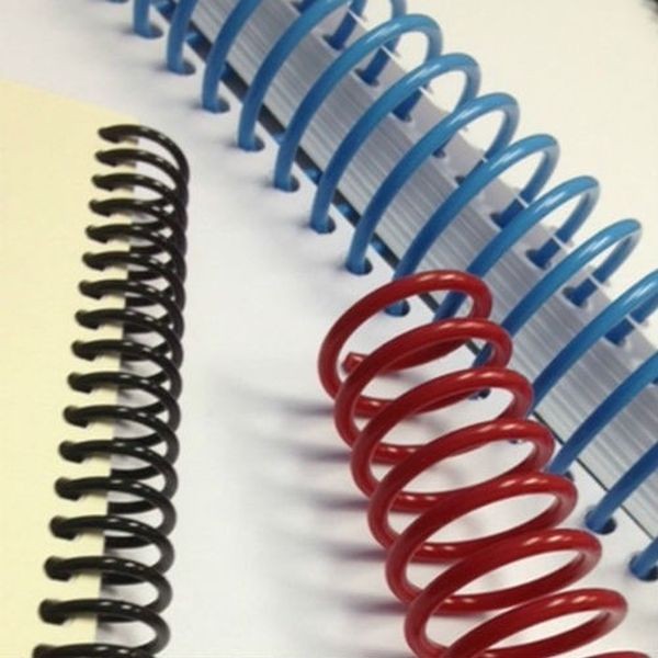 Spirala continua din plastic, format A4, pas 3:1, set 100 bucati Negru 14 mm 100