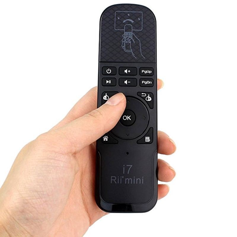 Mini telecomanda & Airmouse wireless pentru smart TV si PC, i7 Rii accesorii