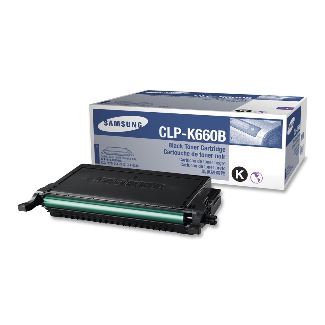 Toner CLP-K660B black original Samsung CLP-K660B cartuseria.ro