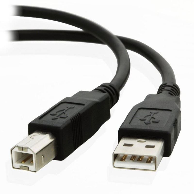 Cablu USB 2.0 imprimanta, tip A-B, lungime 2 metri, negru cartuseria.ro imagine 2022 cartile.ro