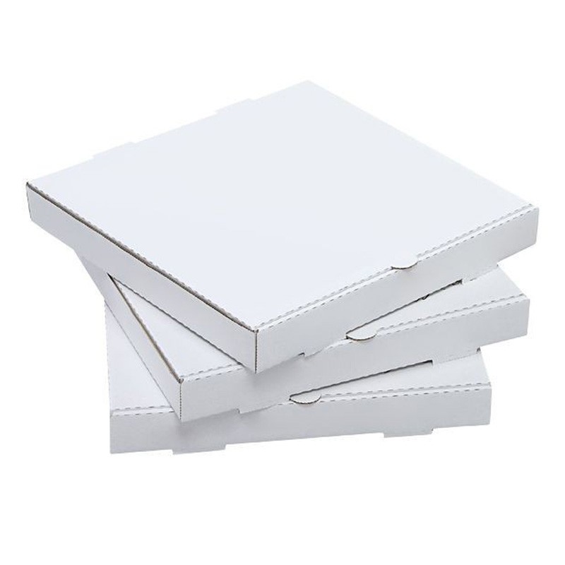 Cutie pizza carton alb 320 x 320 x 40 mm, set 50 bucati