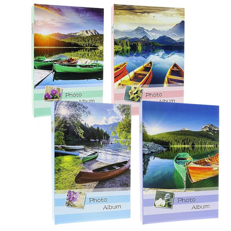 Album foto Kayak, capacitate 100 fotografii 10×15, 50 file, slip-in Verde cartuseria.ro imagine 2022 cartile.ro
