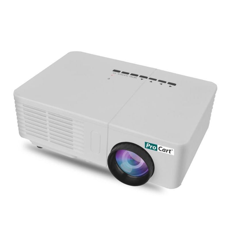 Video proiector LED Multimedia portabil, 600 lumeni, rezolutie HD 1080P, USB cartuseria.ro