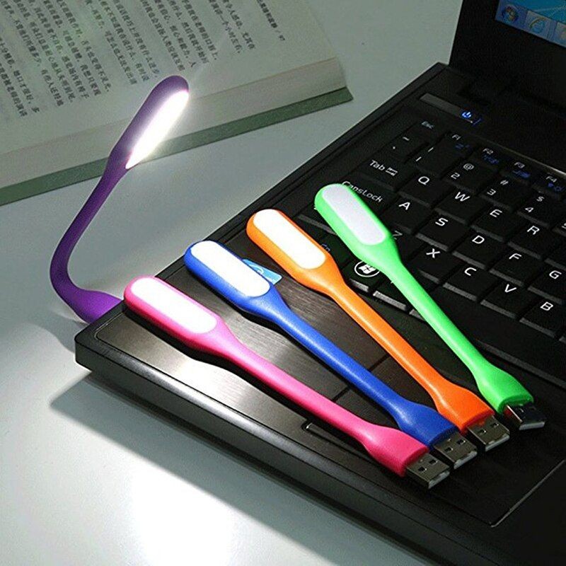Lampa USB LED 1.2W, flexibila, 16 cm, alb rece, din silicon cartuseria.ro