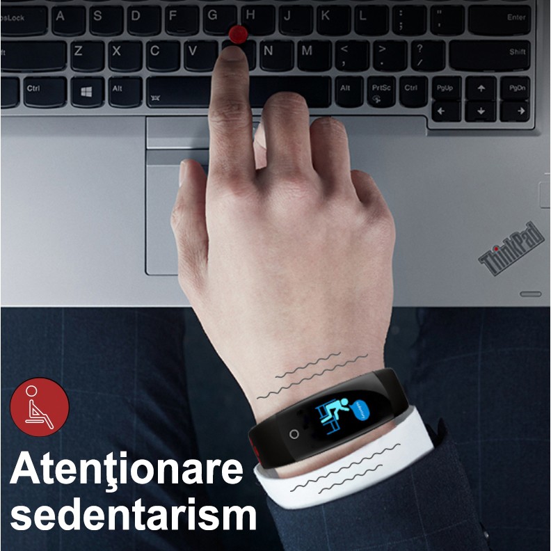 Bratara fitness, Bluetooth, Android si iOS, 6 functii, OLED, IP67, SoVogue - imagine 19