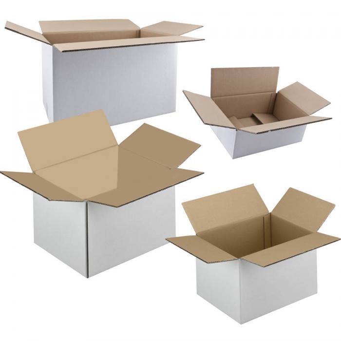 Cutii de carton personalizate in 3 straturi alb tip C3