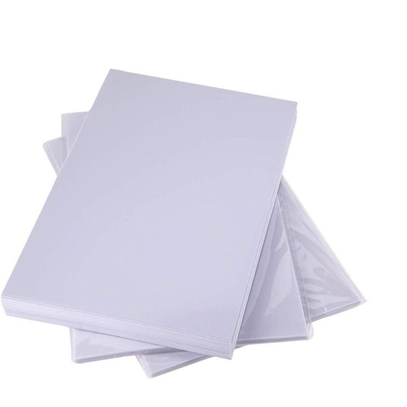 Set 100 folii PVC pentru carti de vizita, format A4, 760 microni, printabile inkjet, Bright Office - imagine 6