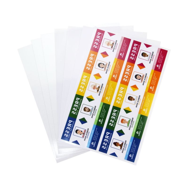 Set 100 folii PVC pentru carti de vizita, format A4, 760 microni, printabile inkjet, Bright Office - imagine 5