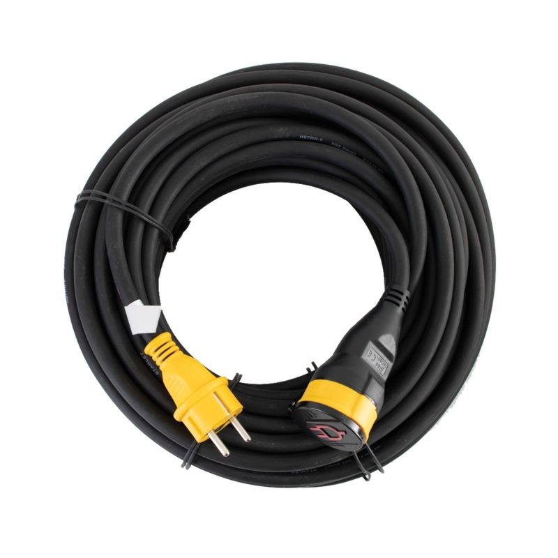 Cablu prelungitor cu cupla, H07RNF 3G2,5 mm2, 20 m, capac protectie, IP44 3G25