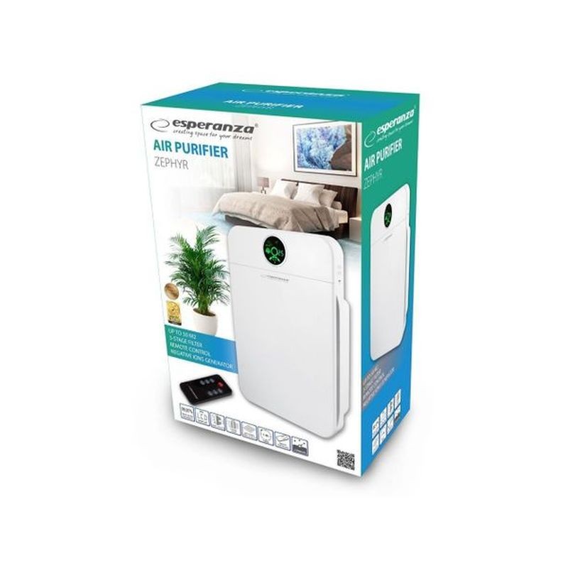 Purificator aer 35W 150mc/h, bactericid, 50 mp, 3 viteze, 3 filtre ionizare, temporizator, telecomanda - imagine 8