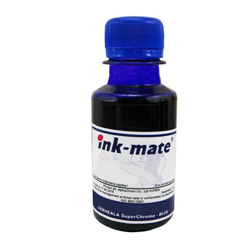 Cerneala SuperChrome Blue pigment pentru Epson R2100 R2200 R2400 1000 ml cartuseria.ro