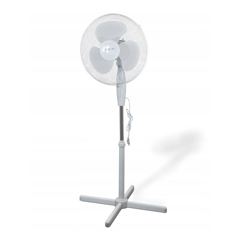 Ventilator de podea 40W, 3 trepte viteza, miscare oscilatorie, diametru 40 cm, alb 40W