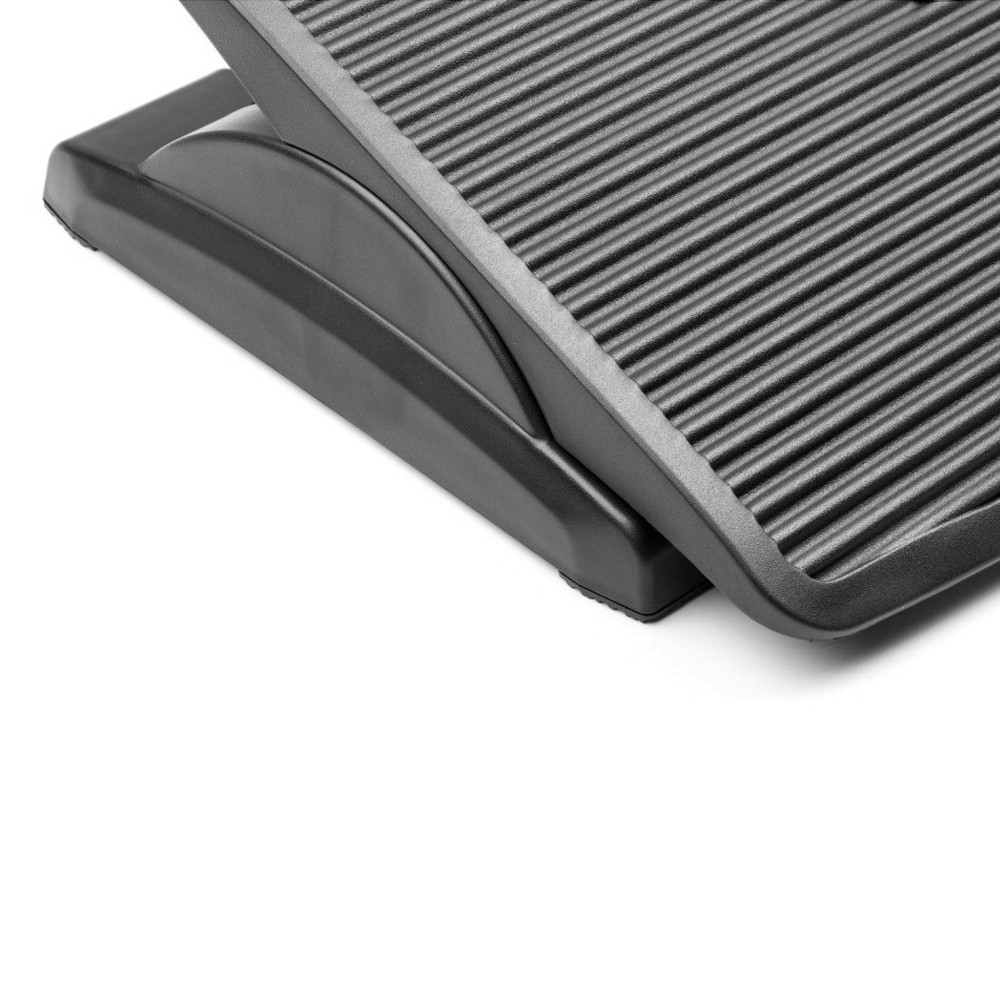 Suport ergonomic pentru picioare, unghi reglabil, suprafata antiderapanta, 45x35cm, negru - imagine 5
