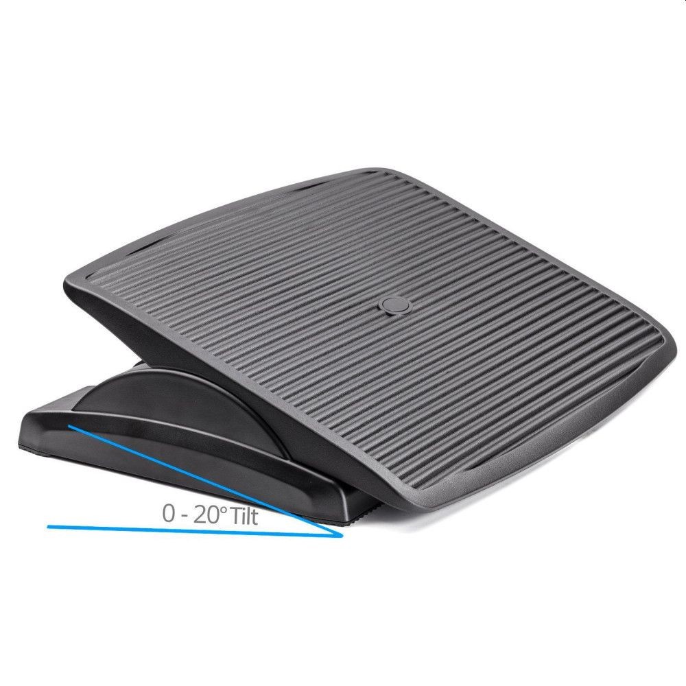 Suport ergonomic pentru picioare, unghi reglabil, suprafata antiderapanta, 45x35cm, negru - imagine 6