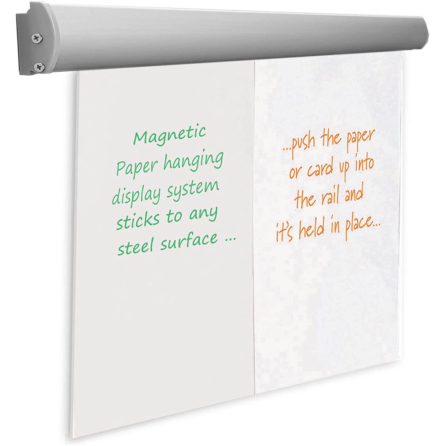 Suport magnetic pentru hartie flipchart, agatatori reglabile, 70 cm, ProCart cartuseria.ro imagine 2022