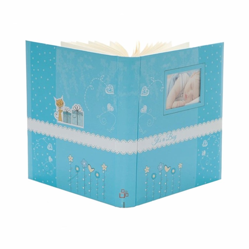 Album foto Bambini personalizabil, poze autoadezive, 100 pagini 29x32cm, copii Albastru - imagine 5