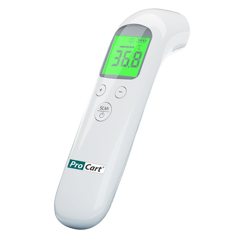 Termometru digital non contact LED, corp si suprafete, cu infrarosu, dispozitiv medical, memorie, alarma cartuseria.ro