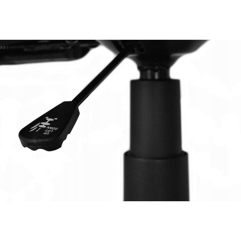 Scaun ergonomic de birou, inaltime reglabila 90-102 cm, roti cauciuc, mesh negru - imagine 6