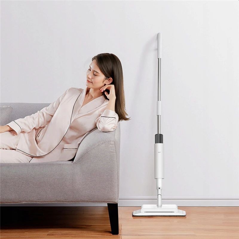 Mop 2 in 1 cu pulverizator Xiaomi Deerma, colector praf 230 ml, cap rotativ 360 grade, rezervor 280 ml, ergonomic - imagine 11