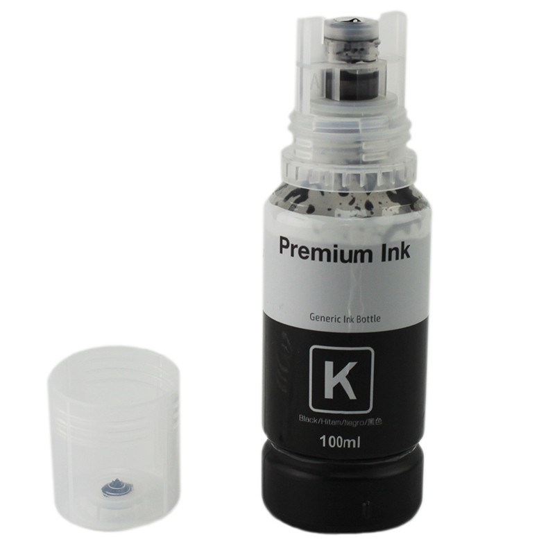 Cerneala compatibila Premium Epson L102, L103, L105, L106 EcoTank, flacon XXL 100 ml Negru - imagine 12