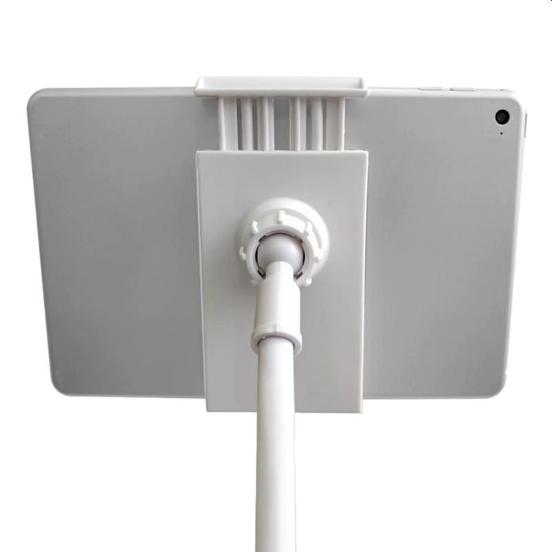 Suport pentru smartphone, brat flexibil 70 cm, clema telescopica 3.5 -10.5 inch, alb - imagine 10