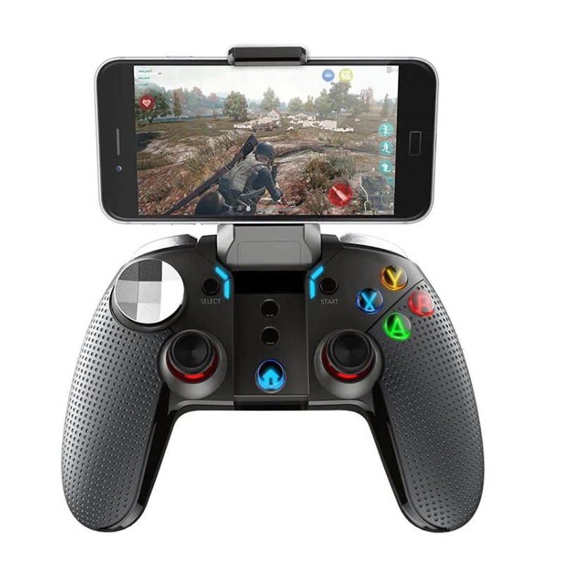 Gamepad bluetooth dualshock, vibratii, iluminat, Android, iOS, stand 6.2 inch, RESIGILAT cartuseria.ro