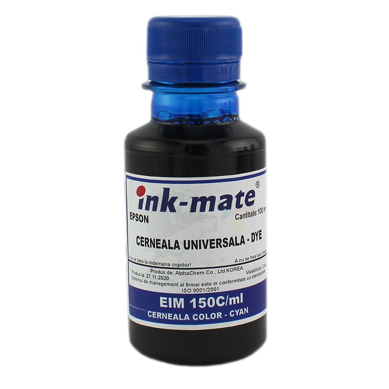 Cerneala universala Dye pentru imprimante Epson Cyan 500 ml cartuseria.ro