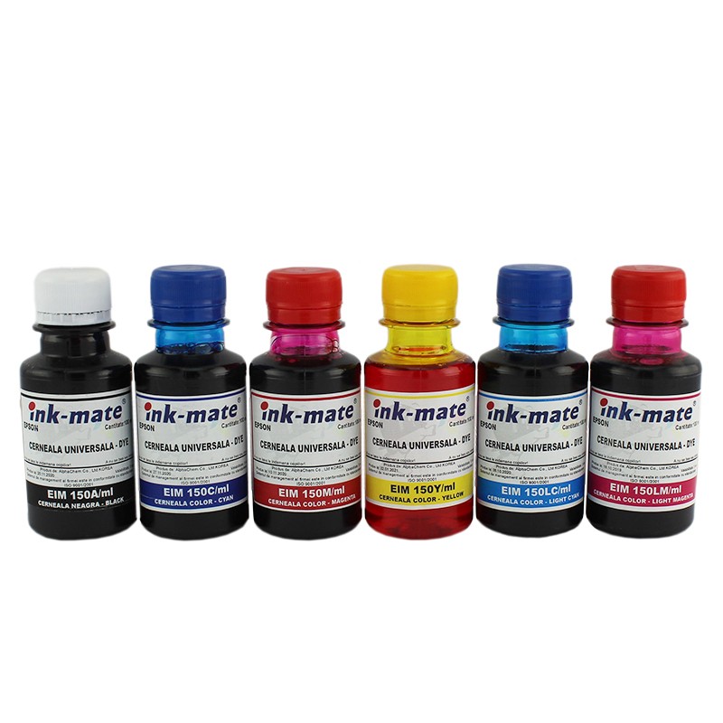 Cerneala foto pentru cartuse reincarcabile Epson in 6 culori 100 ml 100