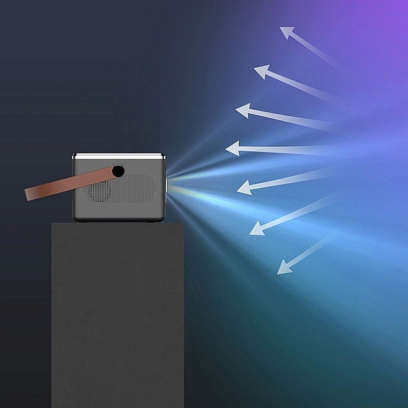 Video proiector LED Full HD, Android, difuzor incorporat 6W, HDMI, USB, SD, telecomanda - imagine 9