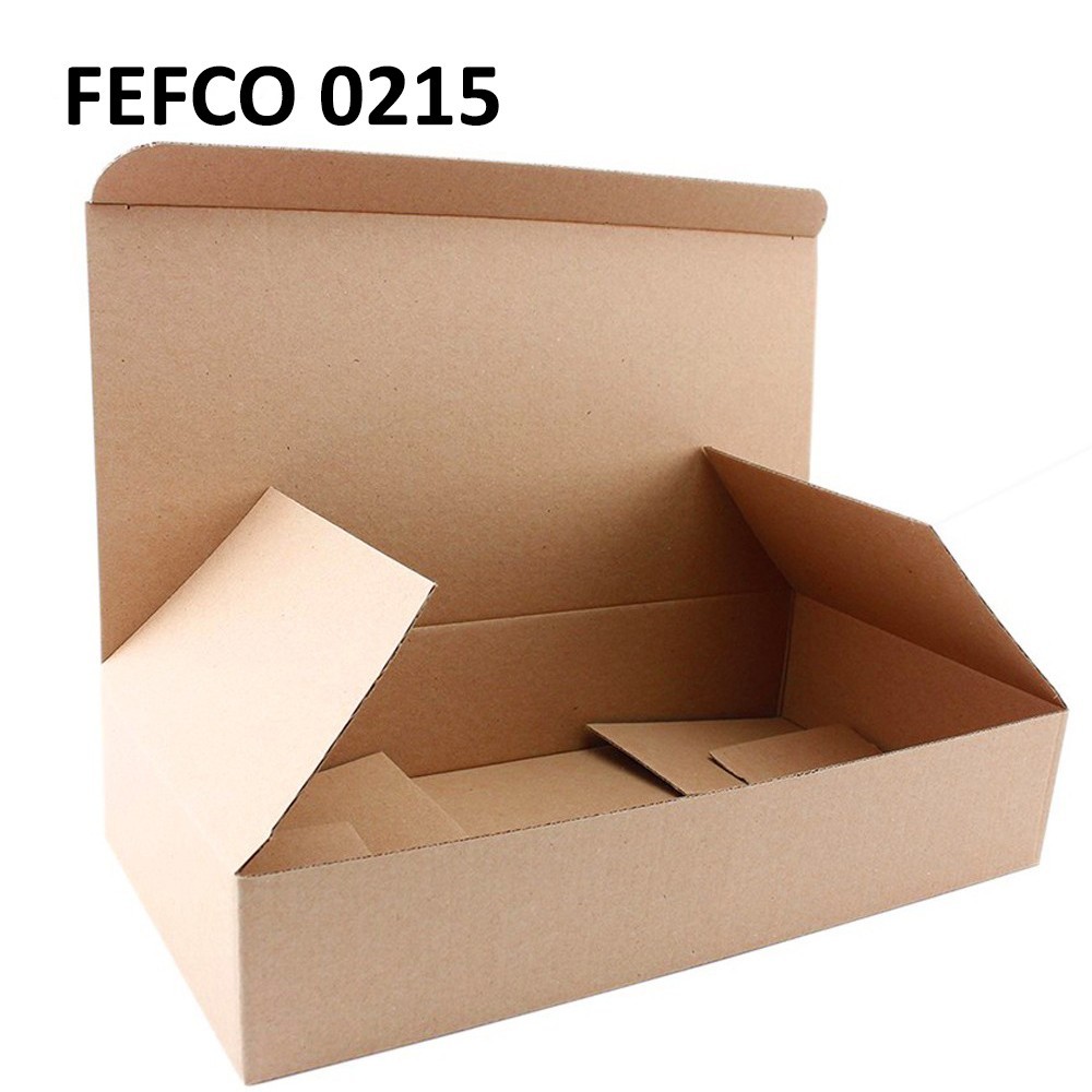 Cutie carton cu autoformare 185x125x255, natur, microondul E 360 gr, FEFCO 0215 cartuseria.ro