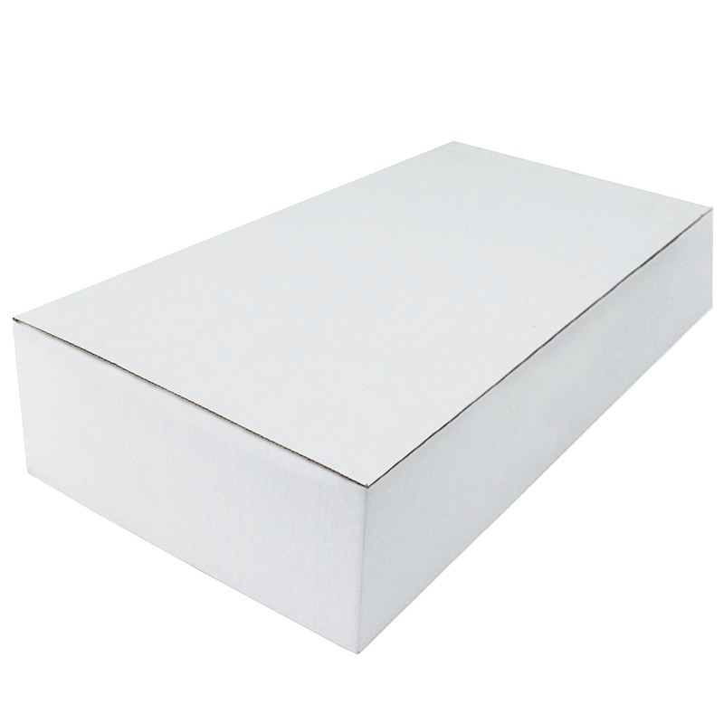 Cutie carton autoformare 370x230x230 alb, microondul E 400 gr, cu capac, FEFCO 0215 cartuseria.ro