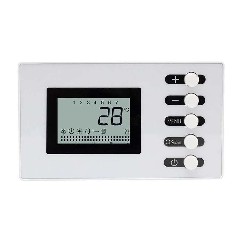 Uscator electric pentru prosoape, 500 W, termostat LCD, protectie anti-inghet 500