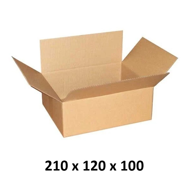 Cutie carton 210x120x100 mm, natur, 3 straturi CO3, 420 g/mp 210x120x100