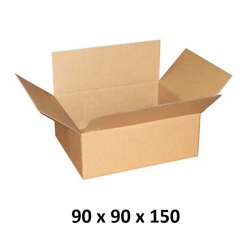 Cutie carton 90x90x150 mm, natur, 3 straturi CO3, 420 g/mp 420