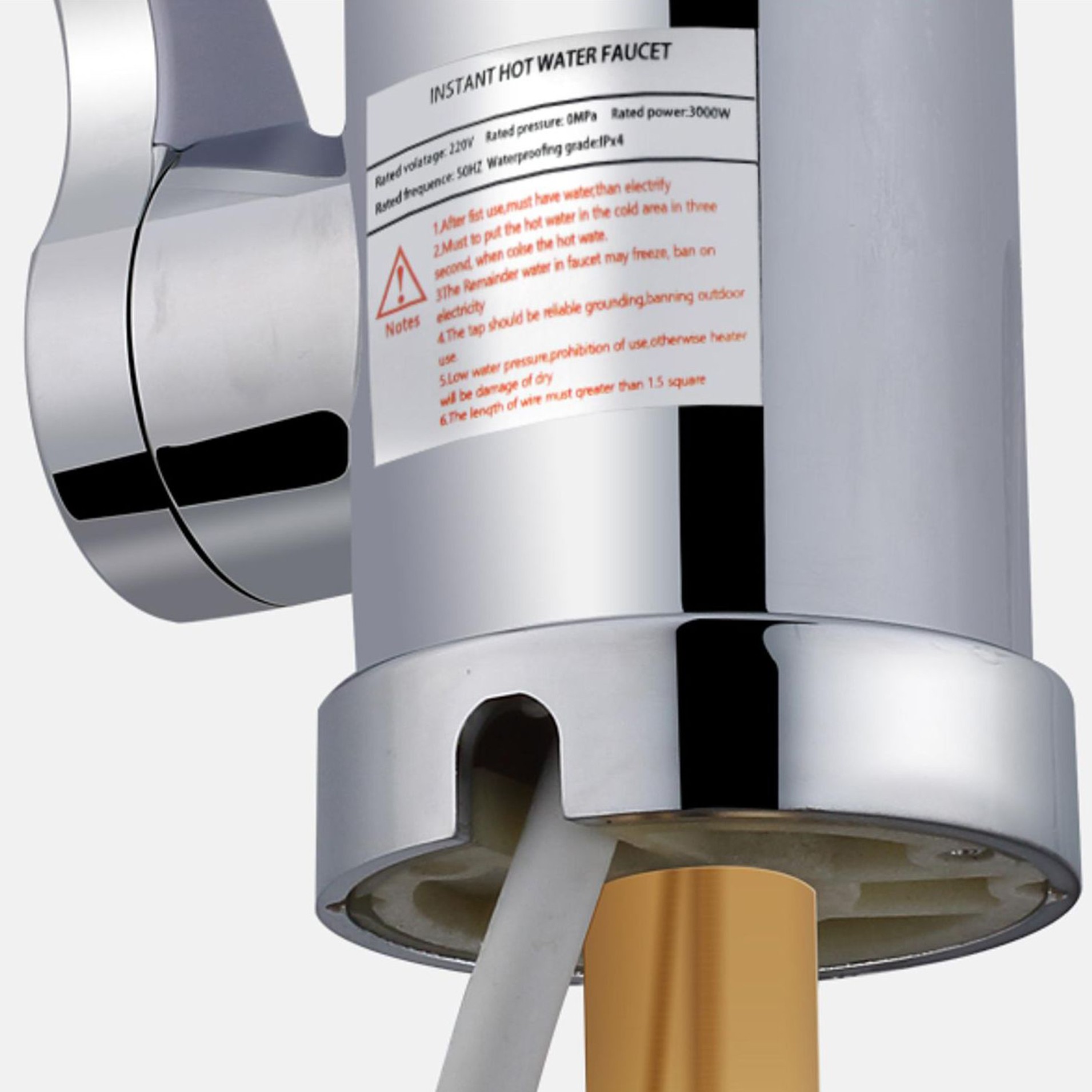 Robinet electric 3500W, afisaj temperatura LED, RESIGILAT - imagine 7